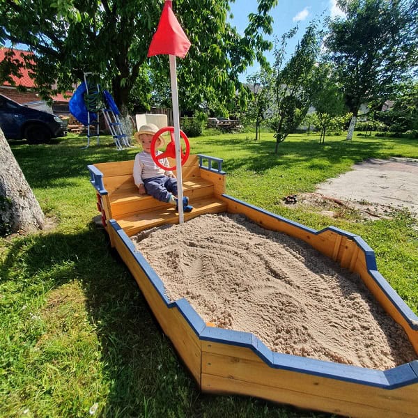 Детски пясъчник - лодка